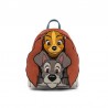 Mochila Dama y Golfo La Dama y el Vagabundo Disney Loungefly 26cm