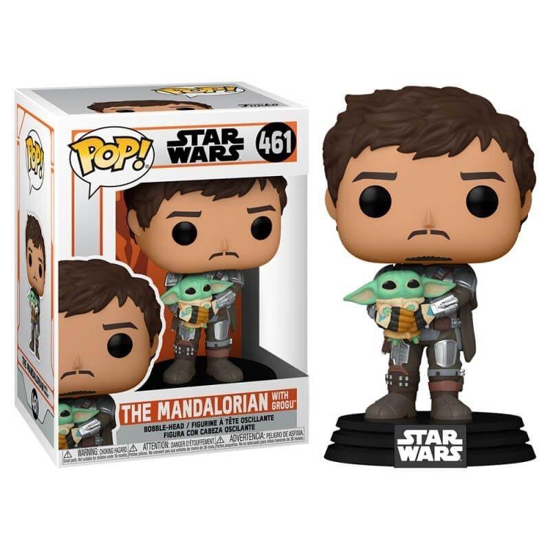 Funko POP Mando con Baby Yoda 461 The Mandalorian Star Wars
