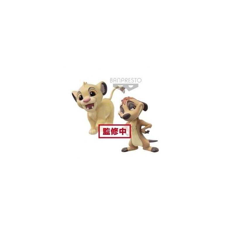 Figura Simba y Timón El Rey Leon Disney Fluffy Puffy Banpresto  7cm