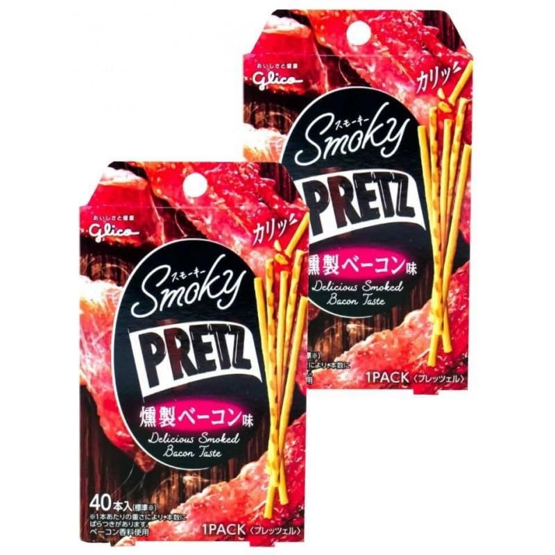 Pretz Palitos de galleta sabor a bacon ahumado 24g