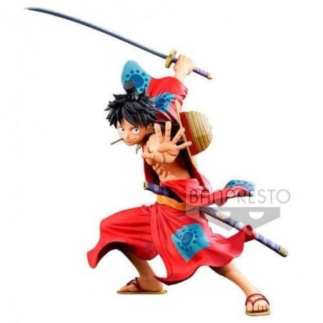 Figura Monkey D. Luffy BWFC 3 Super Master Stars One Piece B 19cm