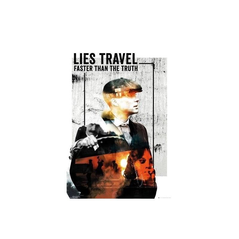 Póster Lies Travel Peaky Blinders