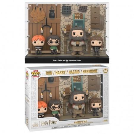 Funko POP Ron, Hermione y Harry con Hagrid 04 Harry Potter