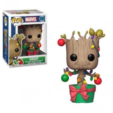 Funko POP Groot con luces de Navidad 399 Guardianes de la Galaxia Marvel