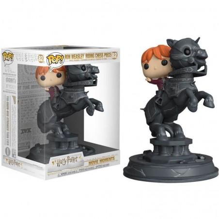 Funko POP Ron Weasley montando ficha de ajedrez 82 Harry Potter