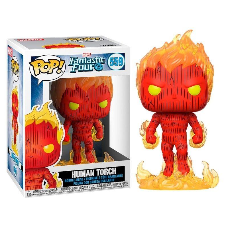 Funko POP La Antorcha Humana 559 Los 4 Fantásticos Marvel