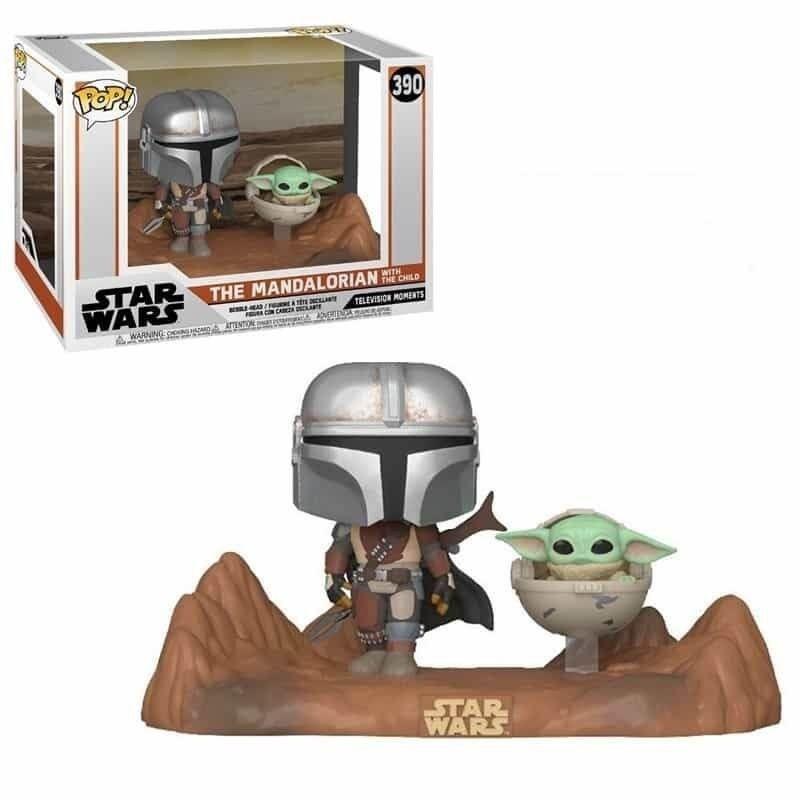 Funko POP Mandalorian con Baby Yoda 390 The Mandalorian Star Wars