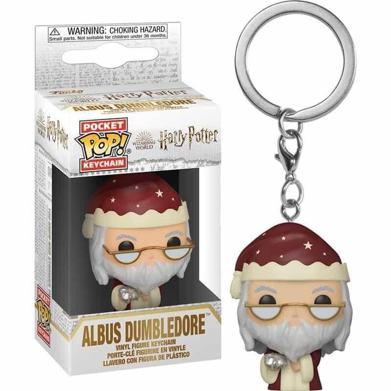 Llavero Pocket POP Dumbledore Navidad Harry Potter
