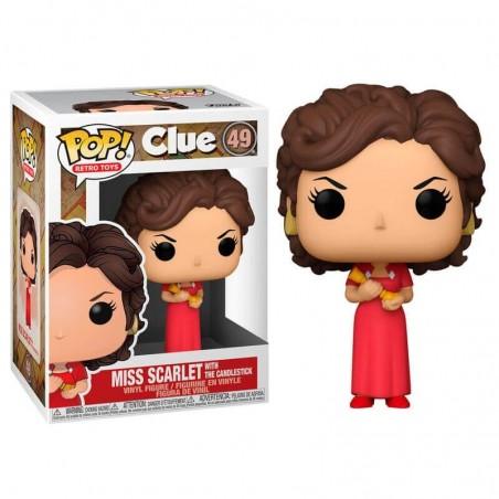 Funko POP Miss Scarlet con candelero 49 Cluedo