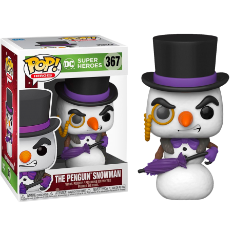 Funko POP Pingüino como muñeco de nieve 367 DC Cómics