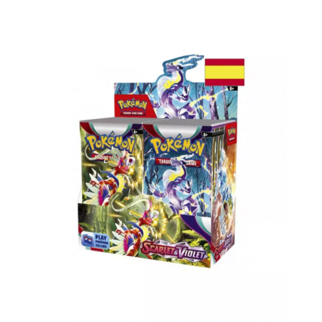 Sobre de cartas Pokémon Escarlata y Púrpura