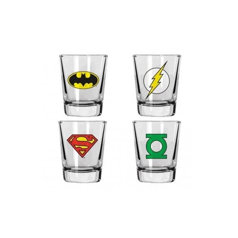 Set vasos de chupitos DC Comics