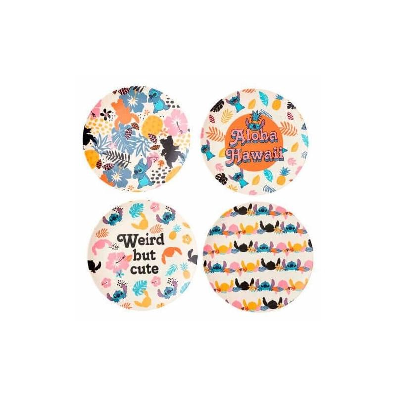 Set de platos Aloha Lilo y Stitch Disney
