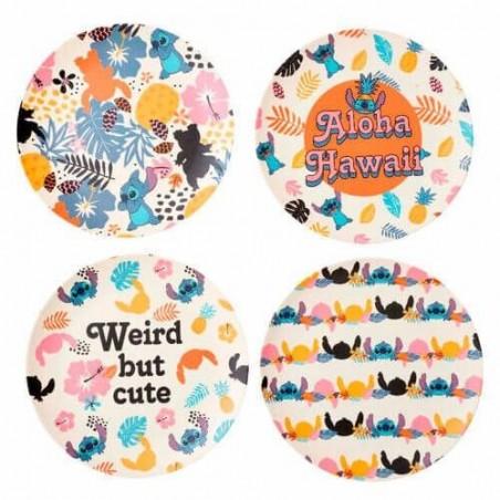 Set de platos Aloha Lilo y Stitch Disney