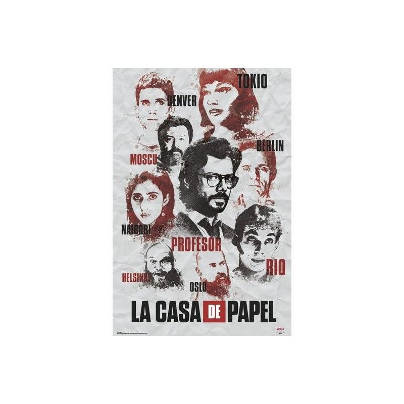 Póster La Casa de Papel Personajes