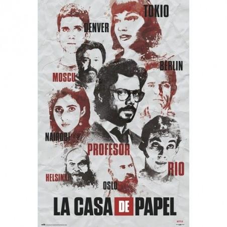 Póster La Casa de Papel Personajes