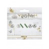 Pack de 3 Pendientes Slytherin (Bañado en plata) Harry Potter