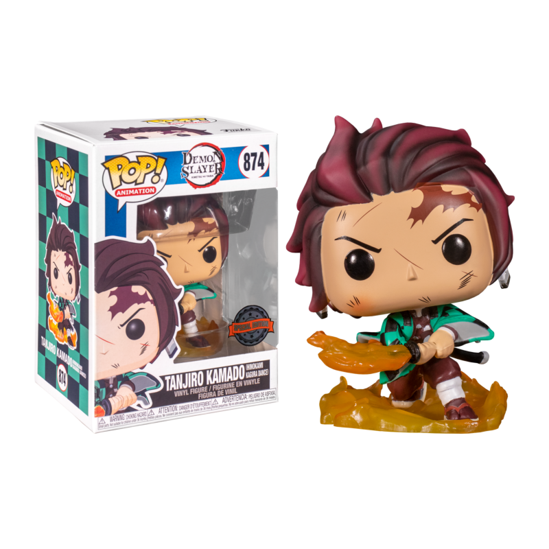Funko POP Tanjiro Kamado danza dios del fuego 874 CHASE Demon Slayer: Kimetsu no Yaiba