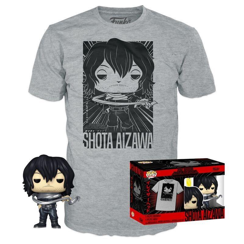Set Camiseta (XL) y Funko POP Shota Aizawa 375 My hero Academia