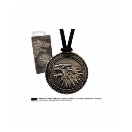 Colgante del Escudo Stark Juego de Tronos The noble Collection