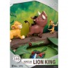 Figura Simba, Timón y Pumba Encima del Tronco El Rey León Disney 100 Aniversario