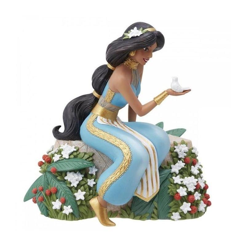 Figura Jasmine Sentada en el Jardín Aladdin Disney 14 cm