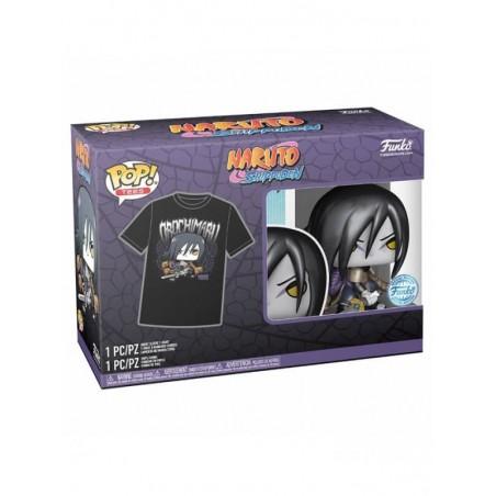 Naruto Set Camiseta (L) Y Funko POP Orochimaru MT
