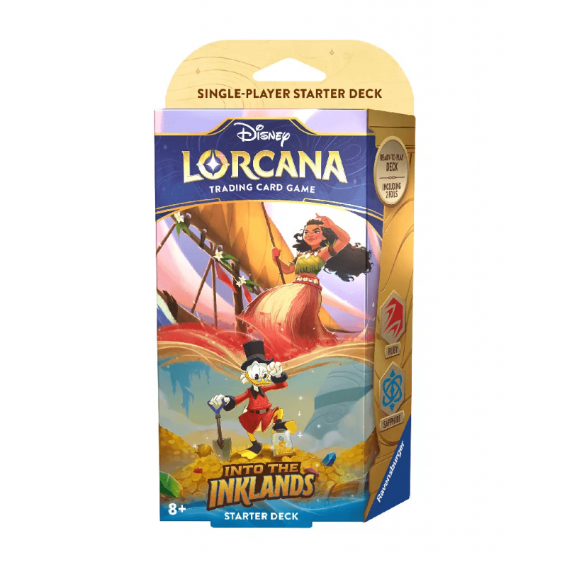 Disney Lorcana: Into the Inklands - Starter Deck Amber & Emerald Ruby & Sapphire