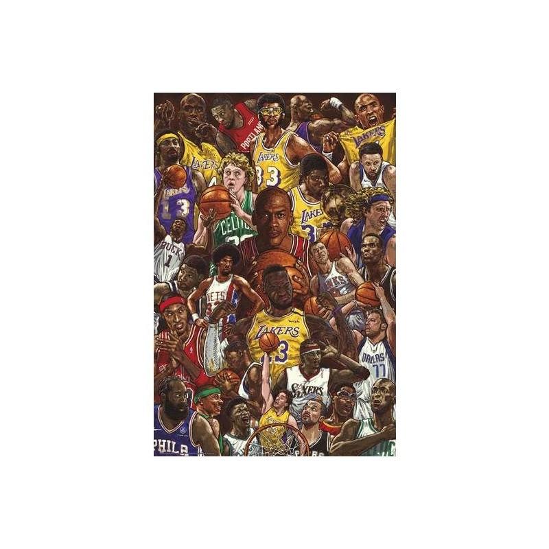 Poster Baloncesto Superstars