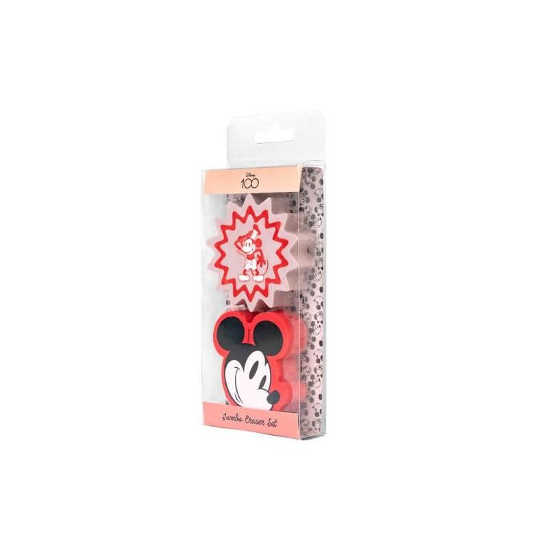 Set Gomas de Borrar Disney Mickey 100 aniversario