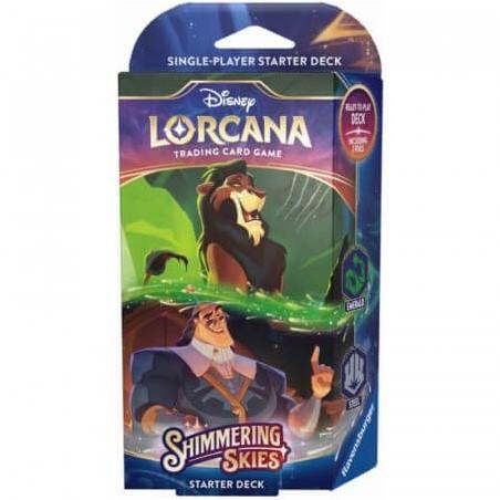 Juego de cartas Starter Deck A Disney Lorcana Shimmering Skies Amethyst & Ruby