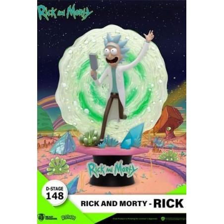 Figura Rick y Morty Diorama PVC D-Stage Rick 14 cm