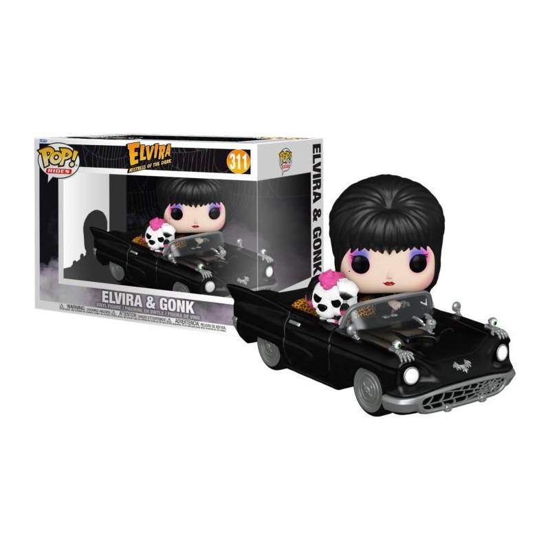 Funko POP Elvira and Gonk 311 Ride in the Macabre Mobile