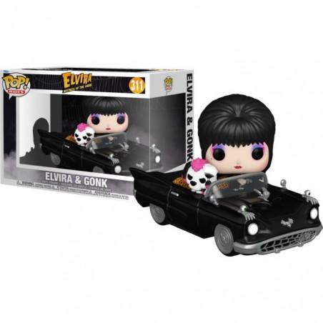 Funko POP Elvira and Gonk 311 Ride in the Macabre Mobile