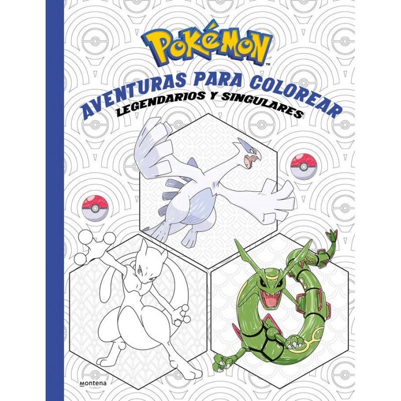 Pokemon aventuras para colorear Legendarios y singulares