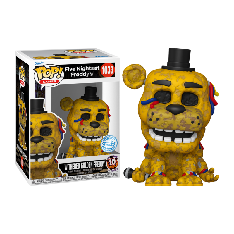 Funko POP Freddy Doradado Deteriorado 1033 10th Five Nights at Freddy's