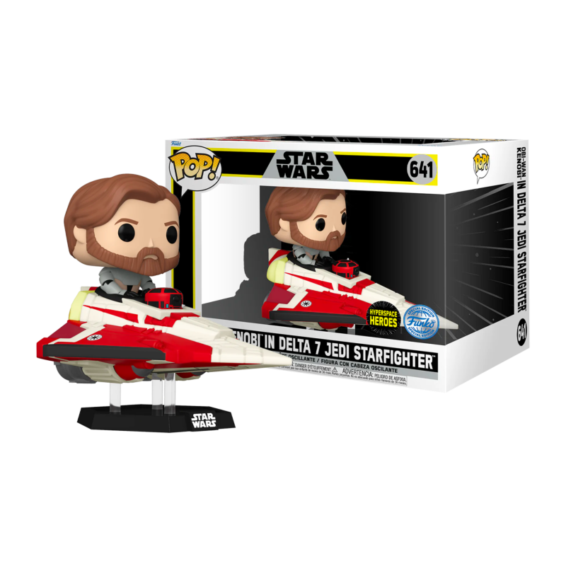 Funko POP Obi Wan Clone Wars Starfighter 641 Star Wars