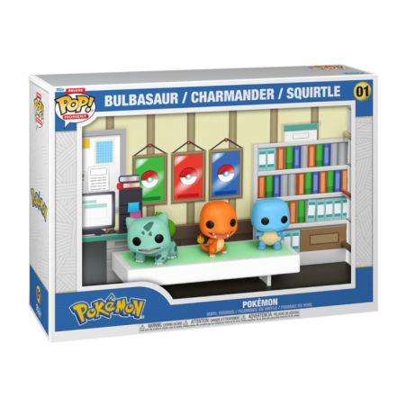 Funko POP Pokémon Iniciales Bulbasaur, Charmander y Squirtle (1996) 01 Pokémon Moment