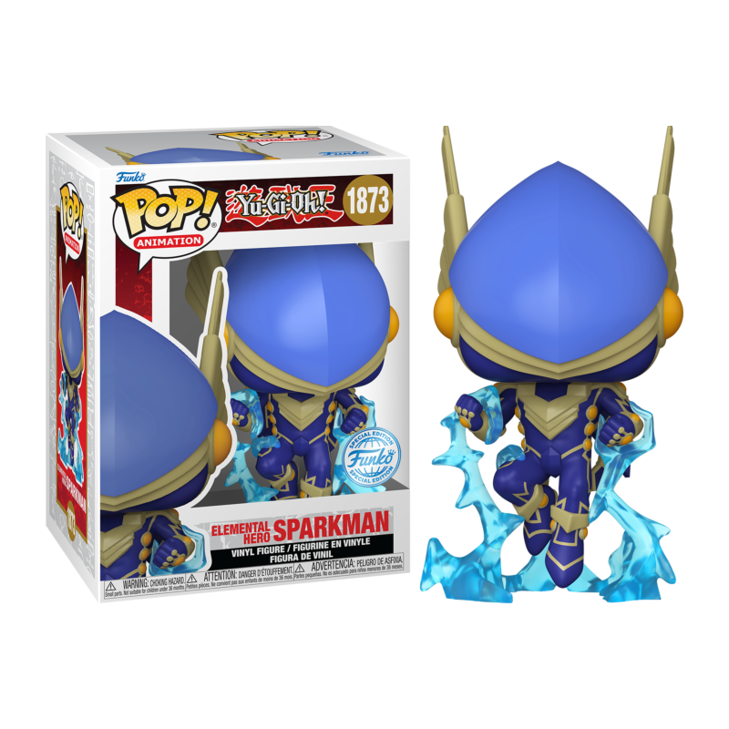 Funko POP Heroe Elemental Sparkman 1873 Yu-Gi-Oh!