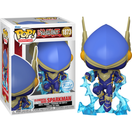 Funko POP Heroe Elemental Sparkman 1873 Yu-Gi-Oh!