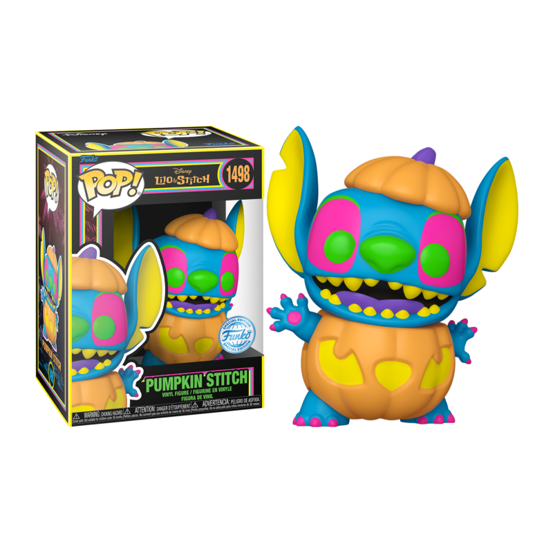 Funko POP Stitch Calabaza (Luz Negra) 1498 Lilo y Stitch