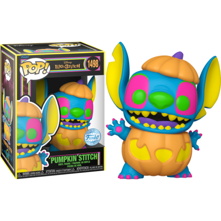 Funko POP Stitch Calabaza (Luz Negra) 1498 Lilo y Stitch