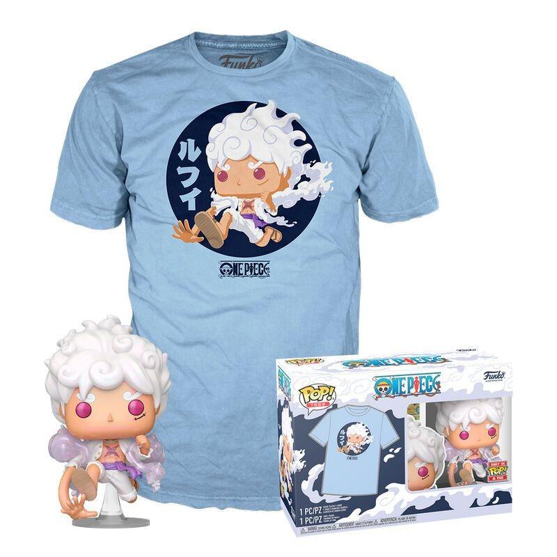 Set Camiseta (S) y Funko POP Luffy Gear Five One Piece Exclusivo