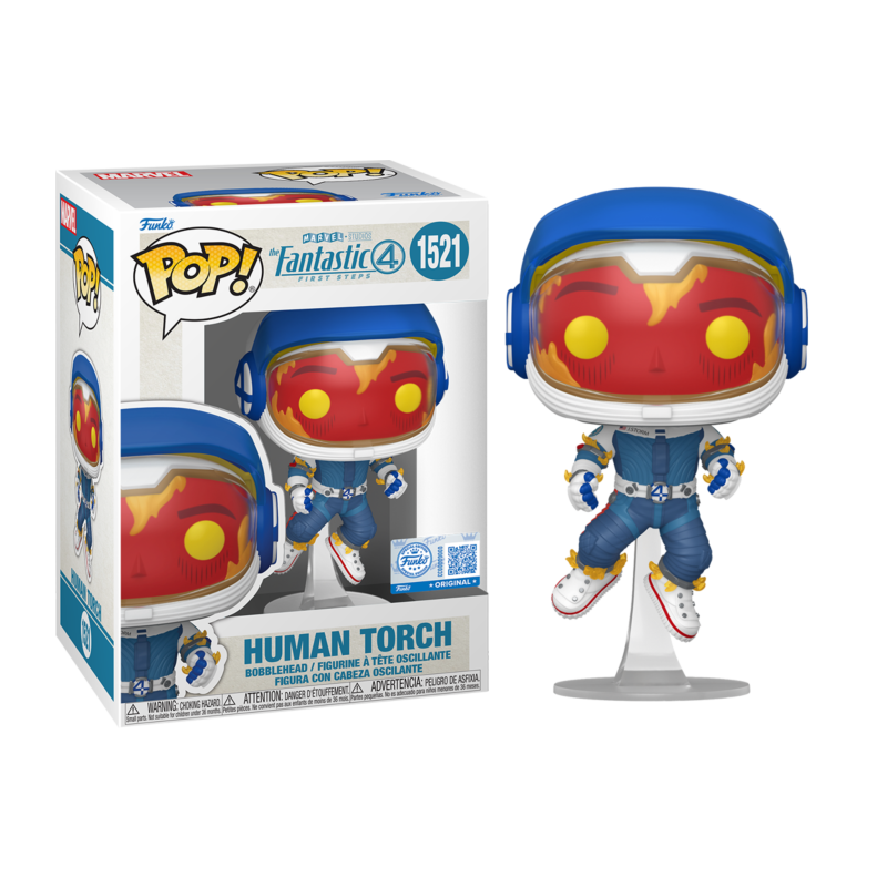 Funko POP La Antorcha Humana 1521 Los 4 Fantasticos Primeros Pasos