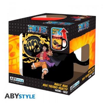 Taza Termica Luffy y Kaido