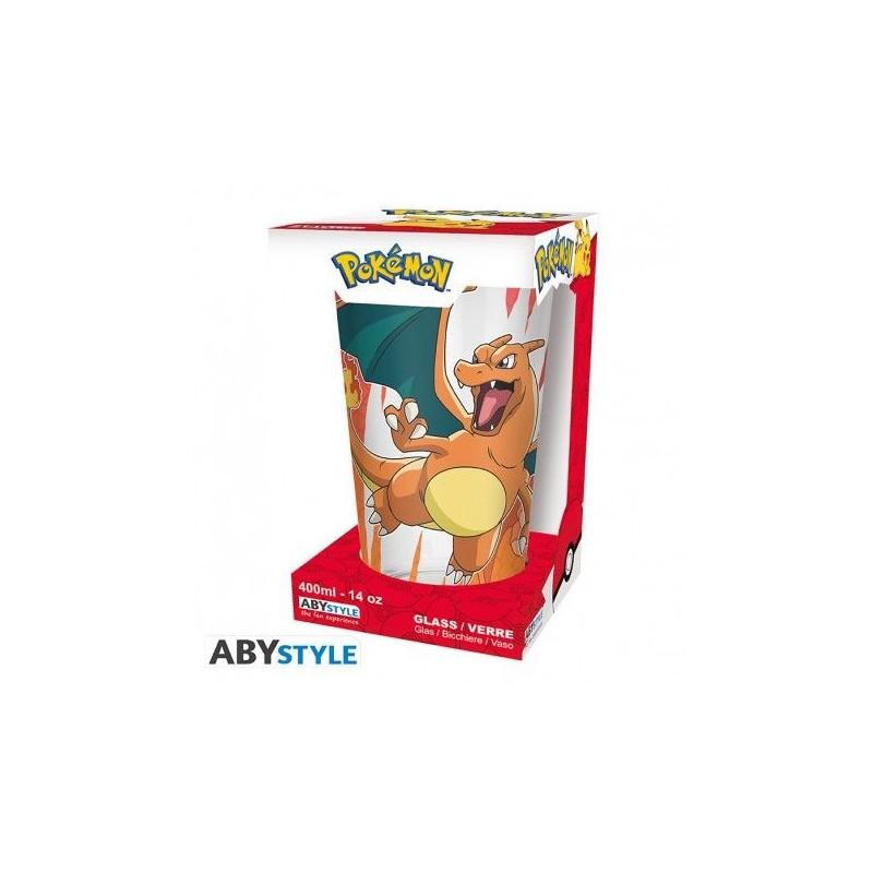Vaso de cristal largo Charizard Pokemon