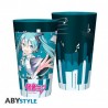 Vaso de cristal largo Miku Hatsune