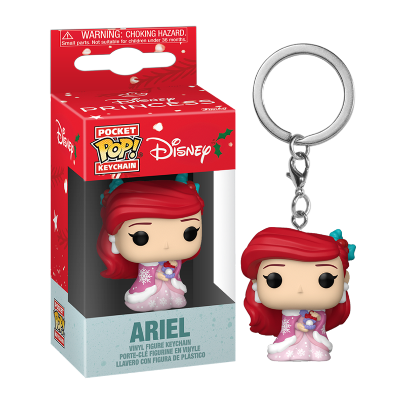 Llavero Pocket POP Ariel Disney Navideño
