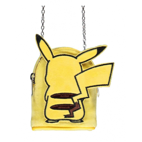 Microbolso Pokémon Pikachu de espaldas en 3D