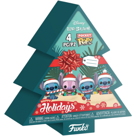 Funko Pocket Pop Lilo y Stitch de Arbol de Navidad